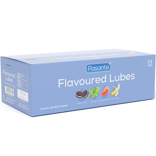 Boîte de lubrifiants aromatisés 144 unités 5 ml – Pasante