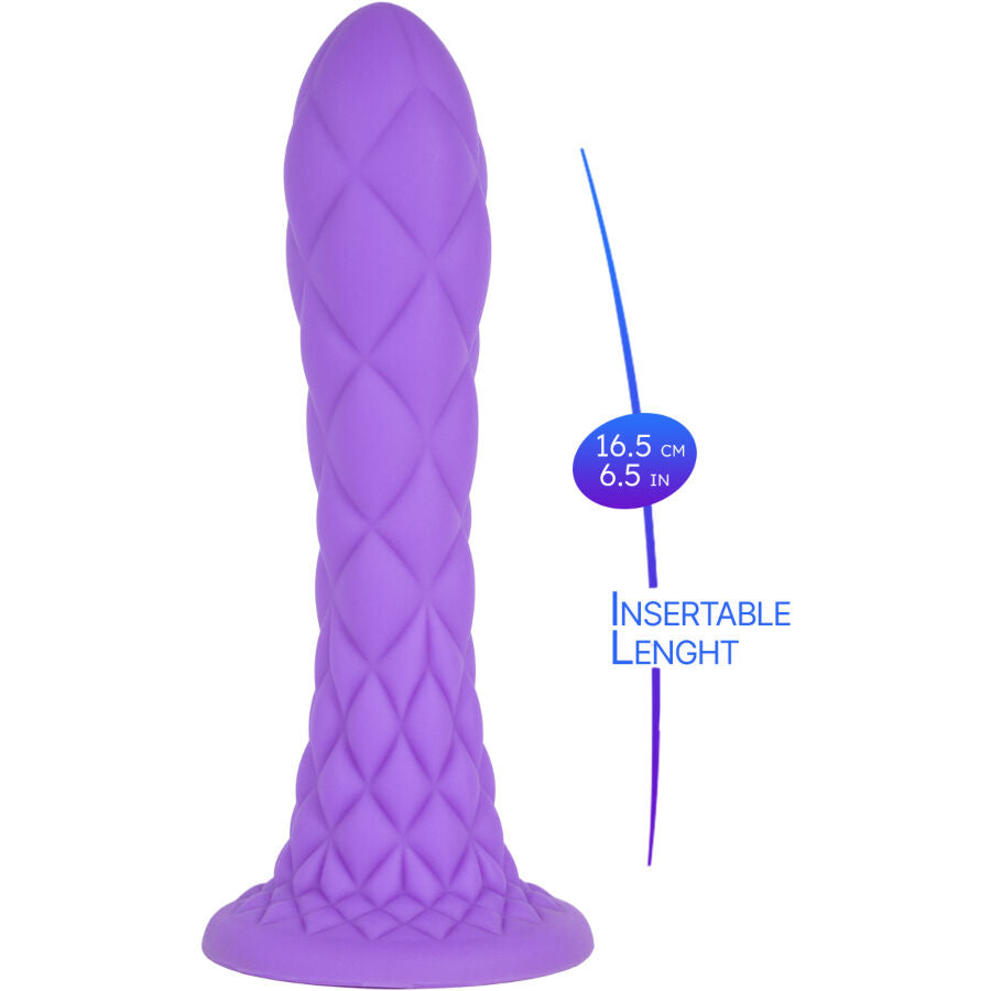 SILEXD - DREAMY DILDO FANTASY SILICONE LIQUIDE THERMORÉACTIF VIOLET 18,5 CM