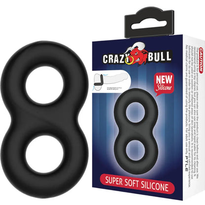 Crazy Bull – Bague en Silicone Double Infinity