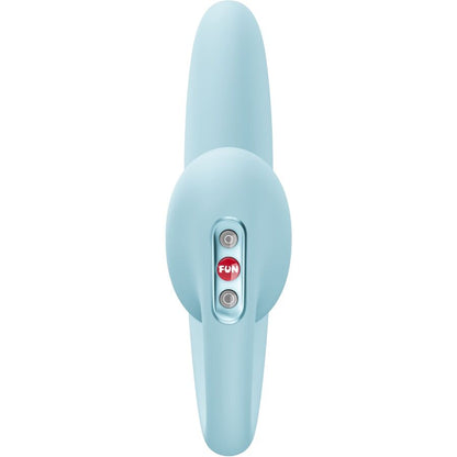 Vibrateur à double impulsion d'air crescendo inserable bleu glacé – Fun Factory