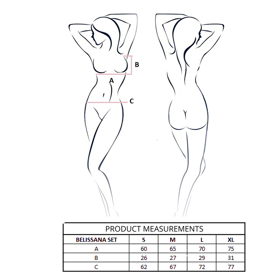 PASSION - ENSEMBLE SOUTIEN-GORGE + STRING BELISSANA BLANC L/XL