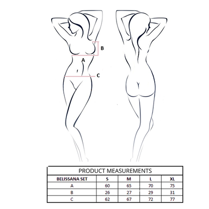 PASSION - ENSEMBLE SOUTIEN-GORGE + STRING BELISSANA BLANC L/XL