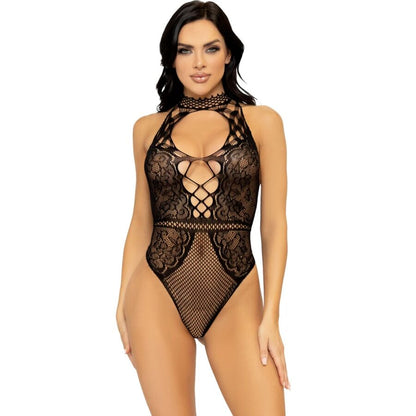 Body gilet en résille et dentelle – Leg Avenue