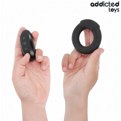 Vibrateur anneau pénitentiaire vibrant à effet chauffant avec télécommande – Addicted Toys