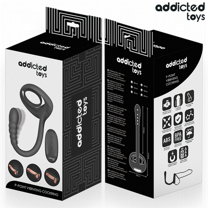 Vibrateur anneau pénitentiaire vibrant pour point p avec télécommande – Addicted Toys