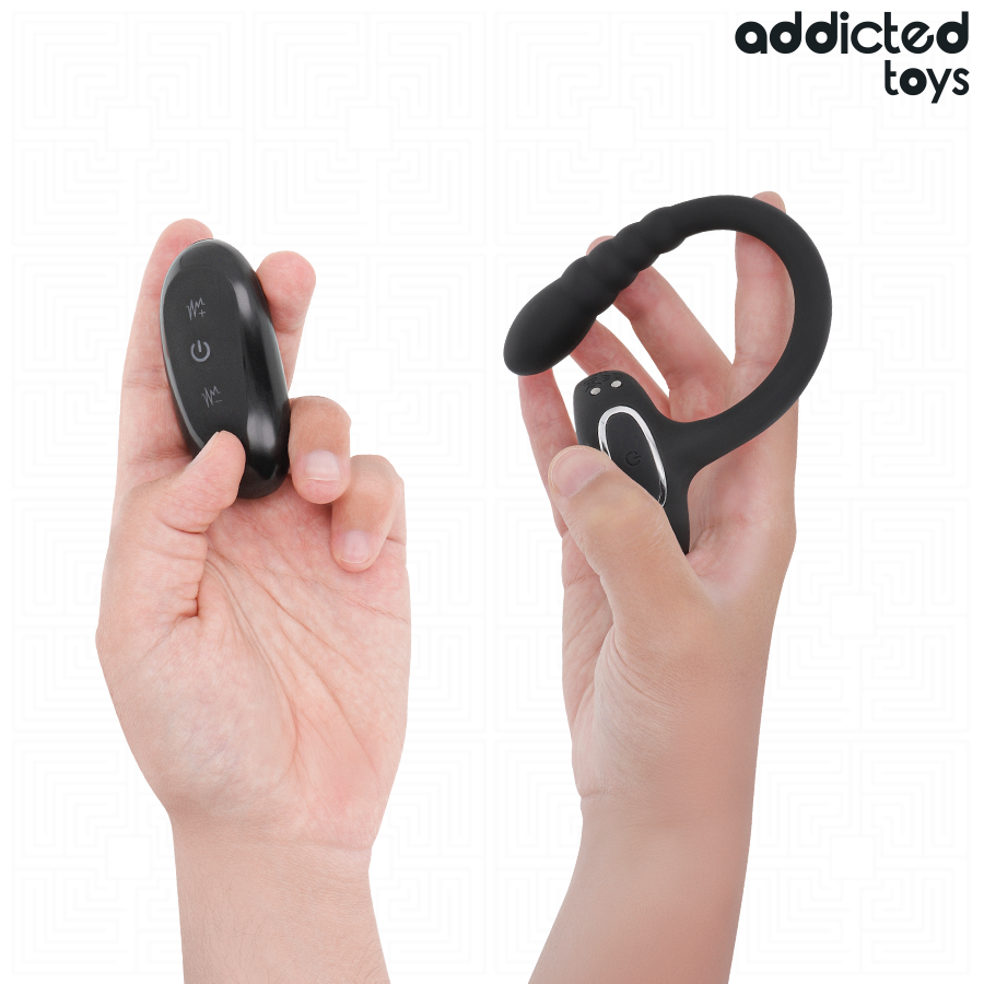 Vibrateur anneau pénitentiaire vibrant pour point p avec télécommande – Addicted Toys