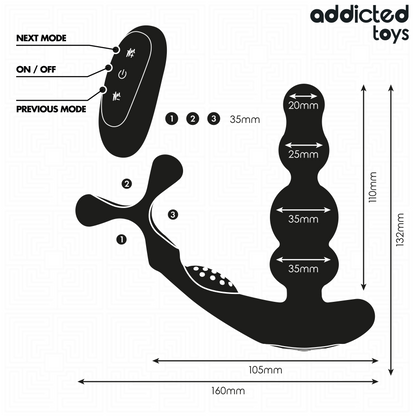 Masseur de prostate rotatif à télécommande – Addicted Toys