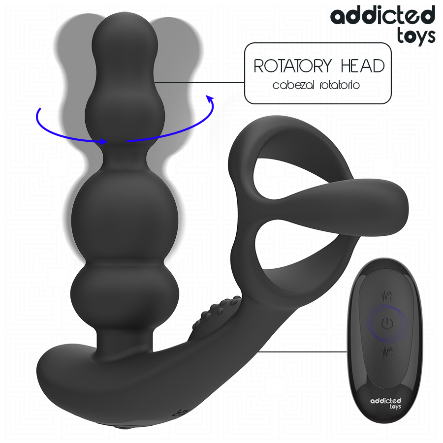 Masseur de prostate rotatif à télécommande – Addicted Toys