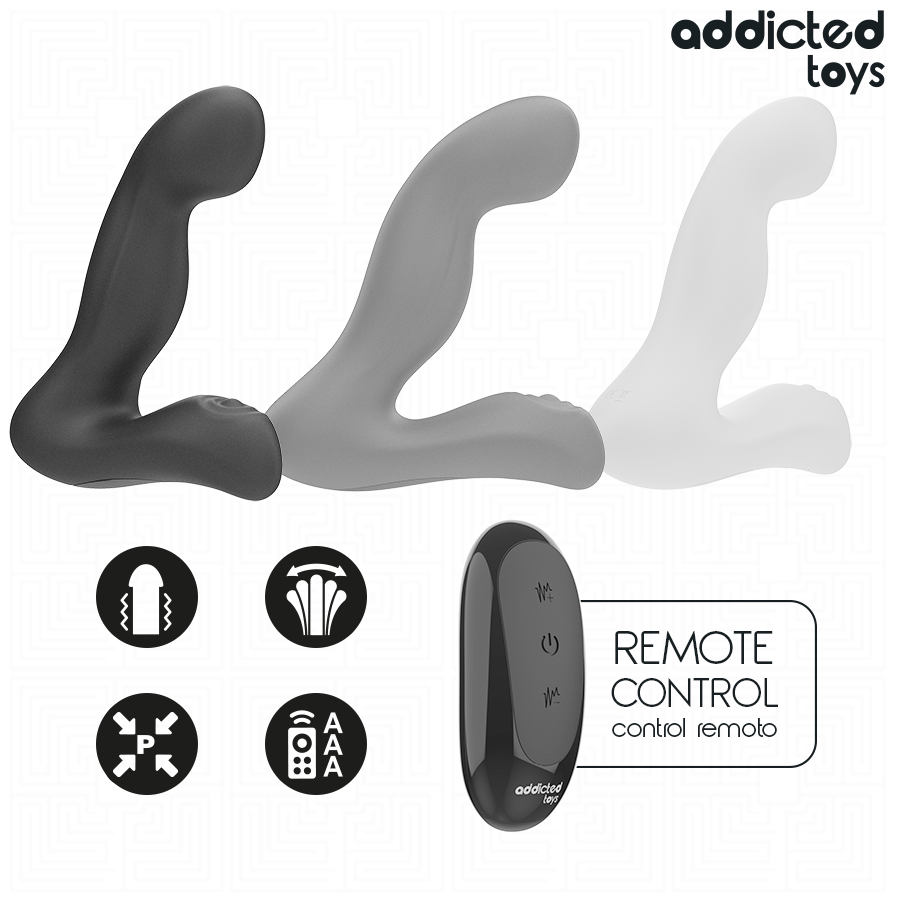 Masseur de prostate oscillant avec mode pulsation et télécommande – Addicted Toys