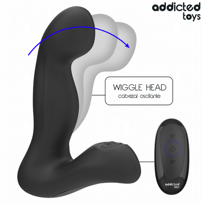 Masseur de prostate oscillant avec mode pulsation et télécommande – Addicted Toys