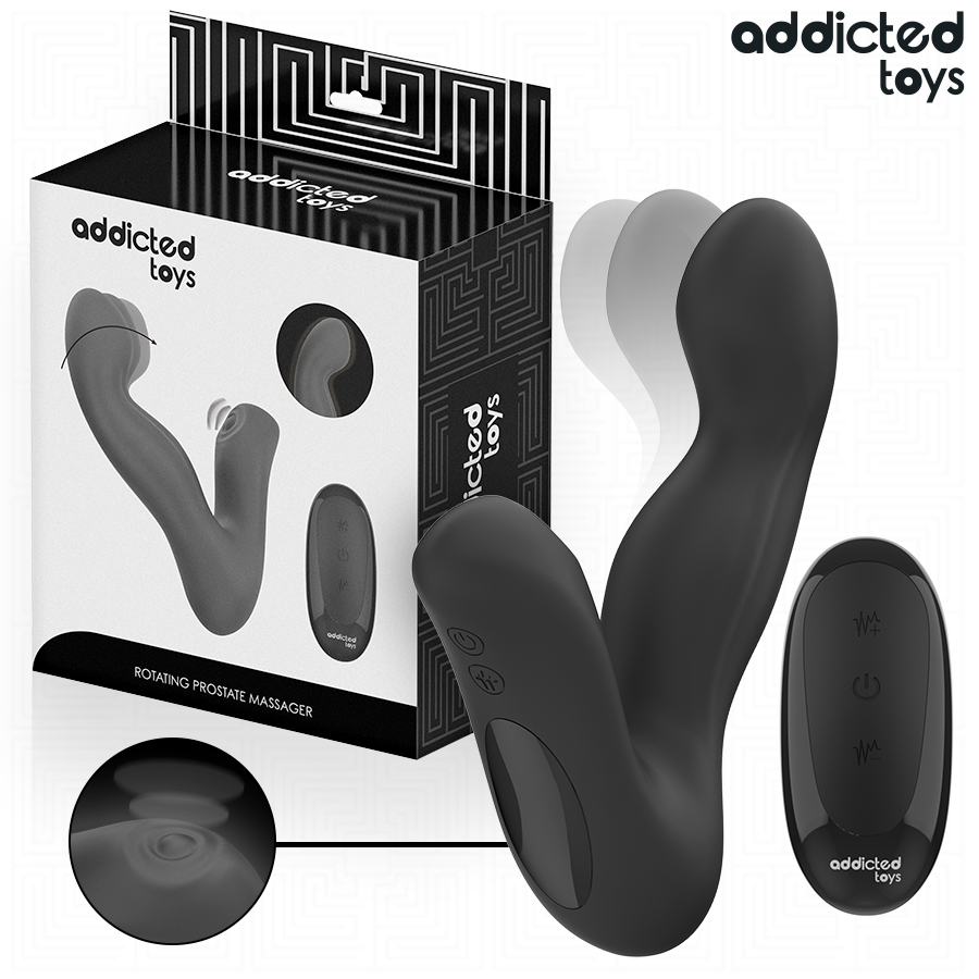 Masseur de prostate oscillant avec mode pulsation et télécommande – Addicted Toys