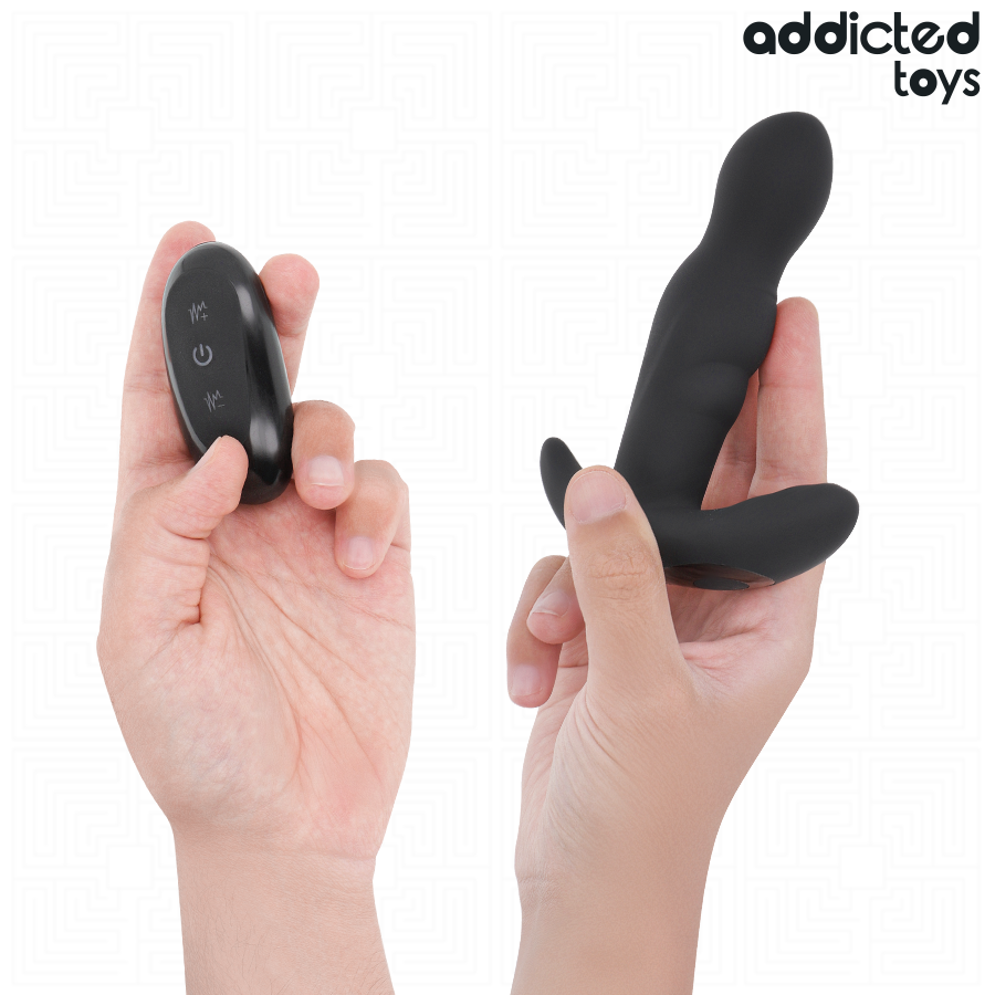 Vibrateur plug anal vibrant et rotatif avec télécommande – Addicted Toys