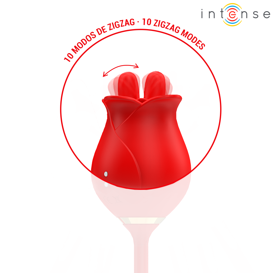 Stimulateur clitoridien melanie double stimulateur de clitoris avec langue en zigzag – Intense