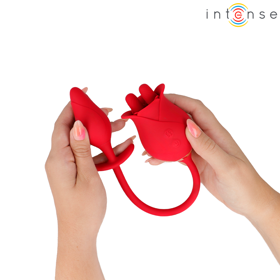 Stimulateur clitoridien melanie double stimulateur de clitoris avec langue en zigzag – Intense