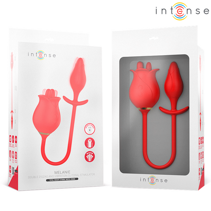 Stimulateur clitoridien melanie double stimulateur de clitoris avec langue en zigzag – Intense