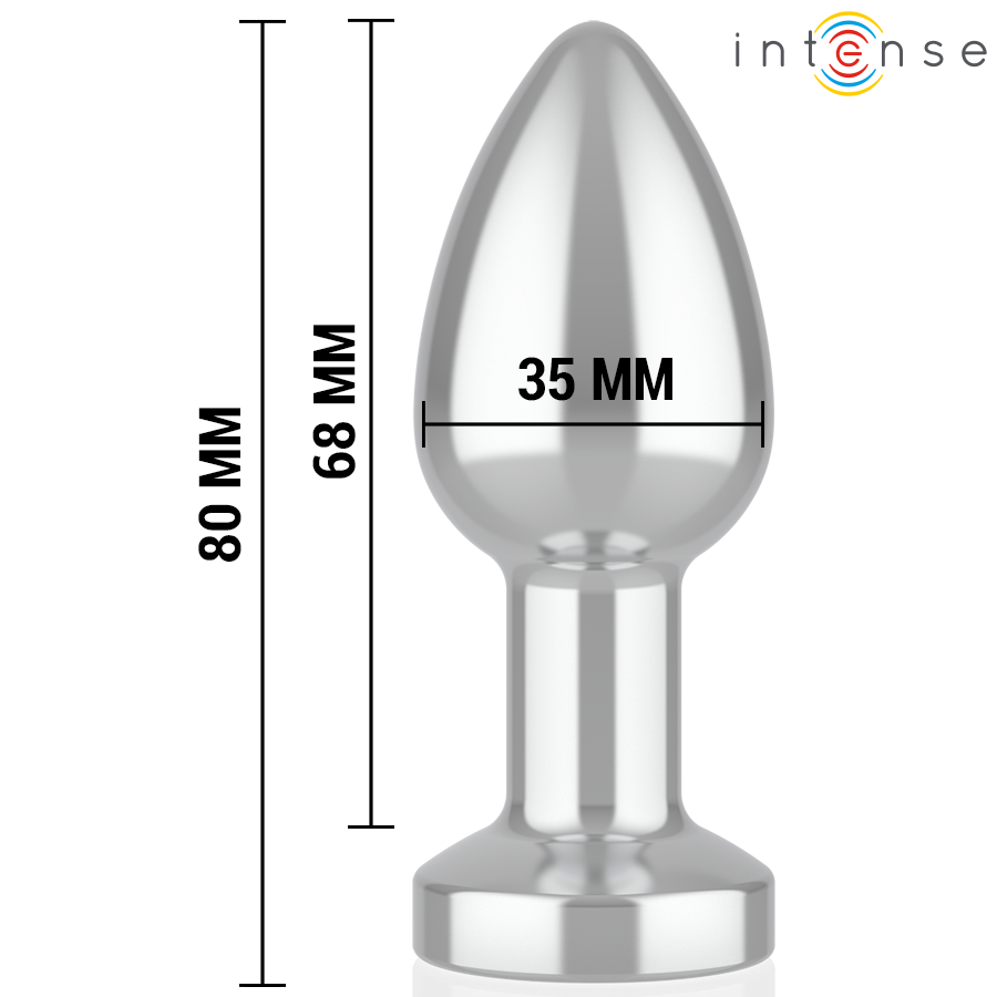 Vibrateur plug anal vibrant en métal avec lumières LED et télécommande – Intense