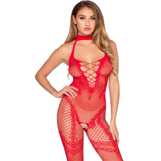 Bodystocking sans fourche rouge – Leg Avenue 89336