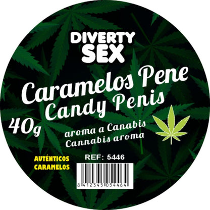 20 bonbons pour pénis arôme cannabis – Diablo Goloso