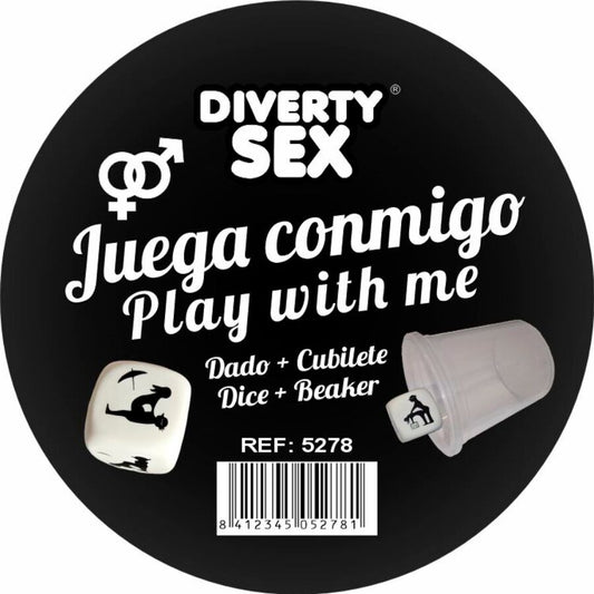Dé dur blanc avec positions et cube – Diablo Picante