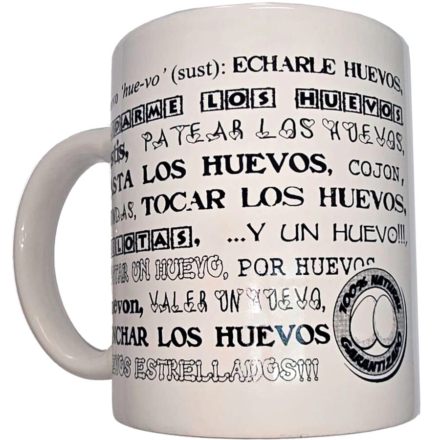 Mug blanc avec boules synonymes 370 ml – Diablo Picante