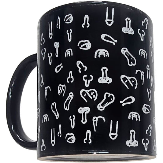 Tasse à pénis noir 370 ml – Diablo Picante