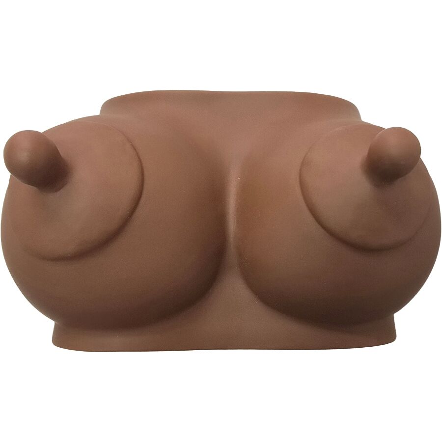 Tirelire en forme de seins ton foncé – Diablo Picante