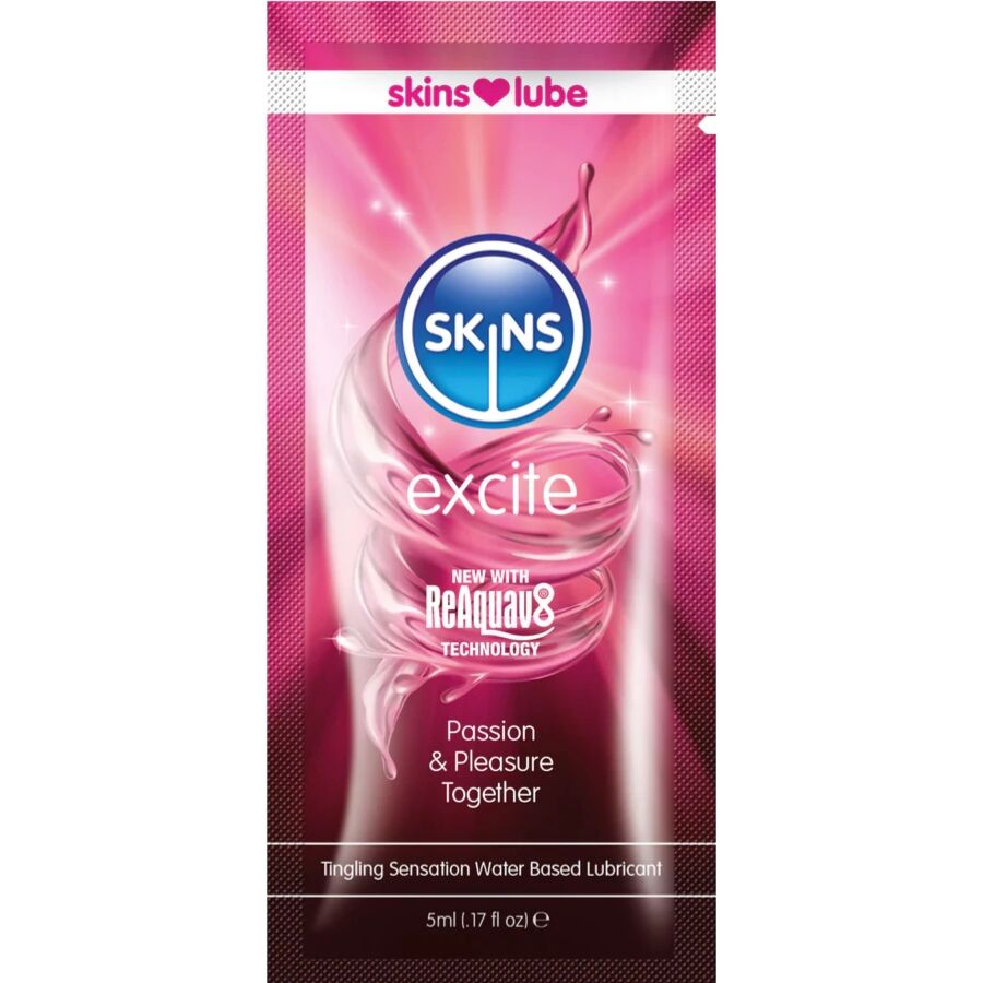 Excite lubrifiant à base d'eau dose unique 5 ml – Skins