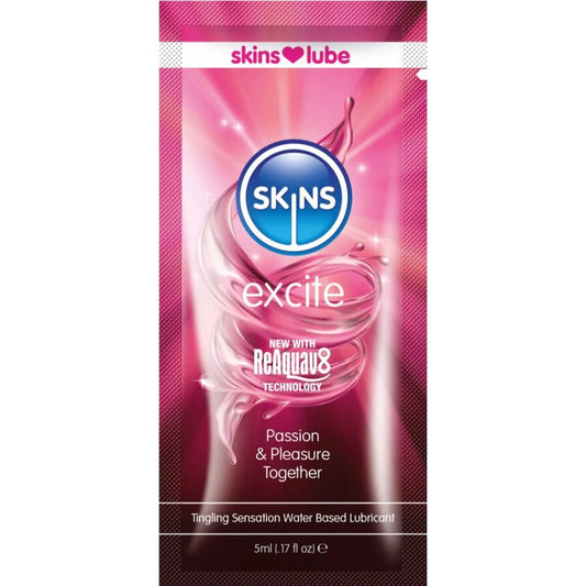 Excite lubrifiant à base d'eau dose unique 5 ml – Skins