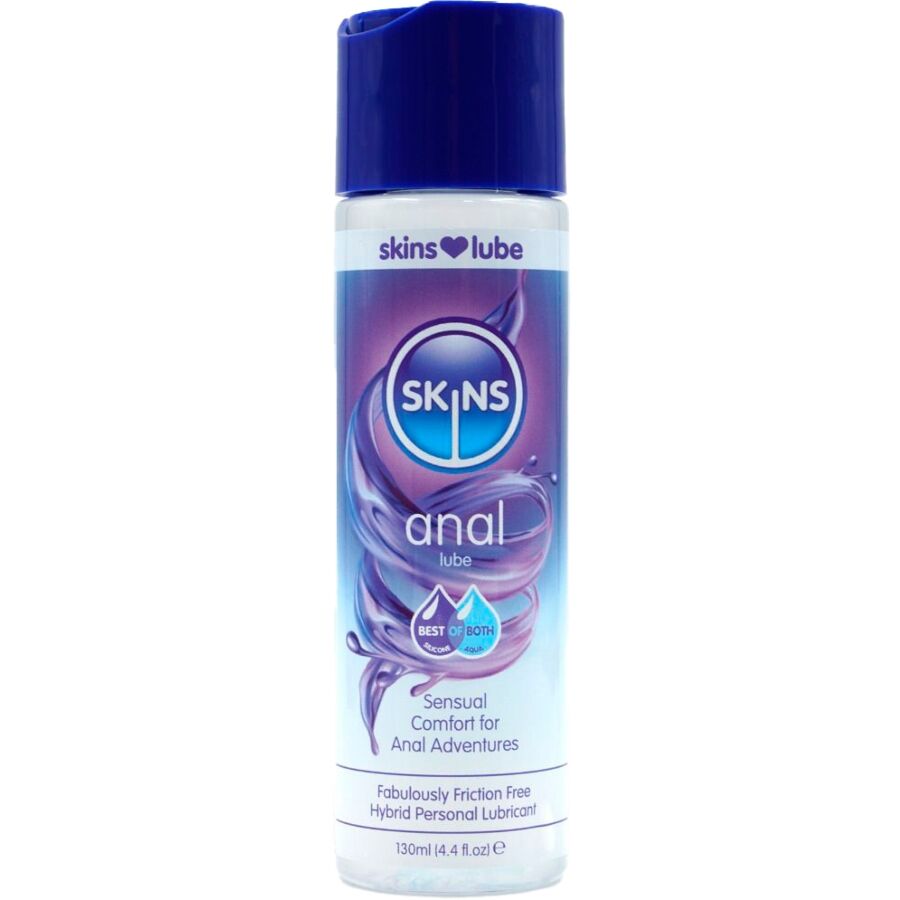 Lubrifiant anal hybride à base d'eau et de silicone 130 ml – Skins