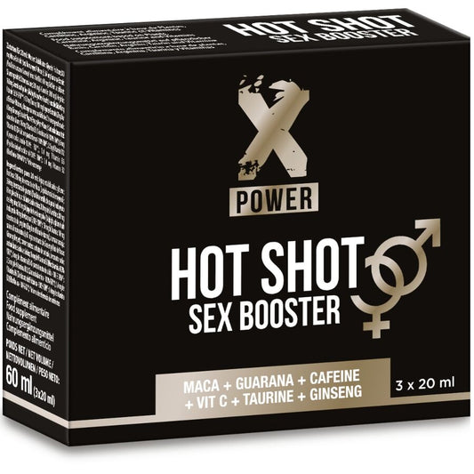 Hot shot sex booster augmentation de la libido 3 x 20 ml – X Power