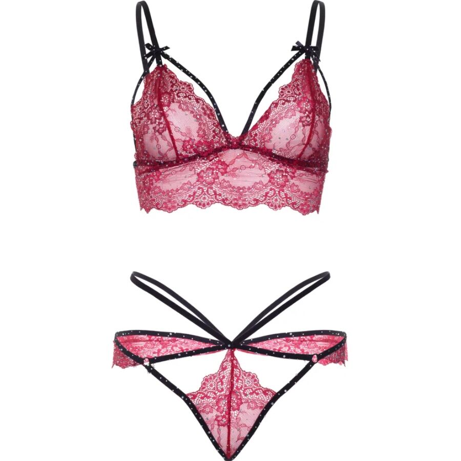 Ensemble soutien-gorge + string bordeaux – Leg Avenue 81623