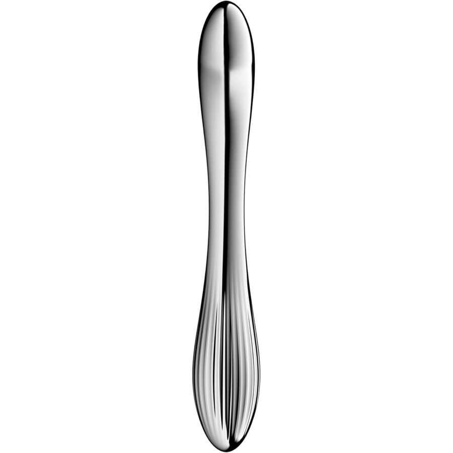 Pure gravity 1 godemichet double extrémité en acier inoxydable – Satisfyer