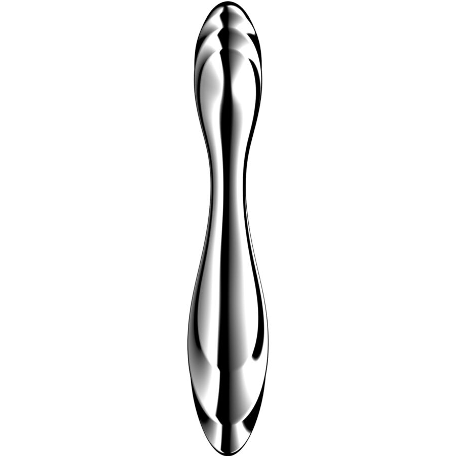 Pure gravity 2 godemichet double extrémité en acier inoxydable – Satisfyer