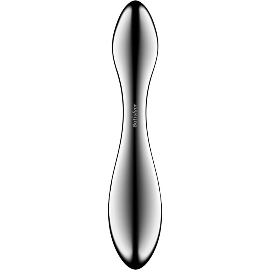 Pure gravity 3 godemichet double extrémité en acier inoxydable – Satisfyer