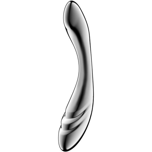 Pure gravity 3 godemichet double extrémité en acier inoxydable – Satisfyer