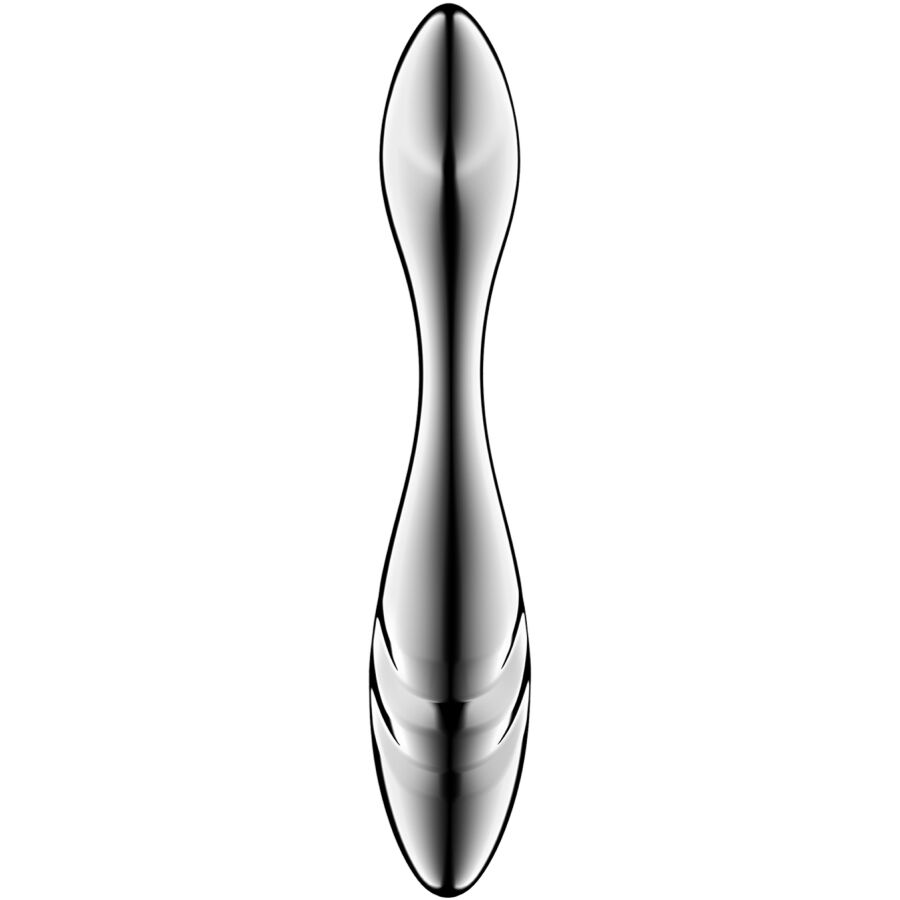 Pure gravity 3 godemichet double extrémité en acier inoxydable – Satisfyer