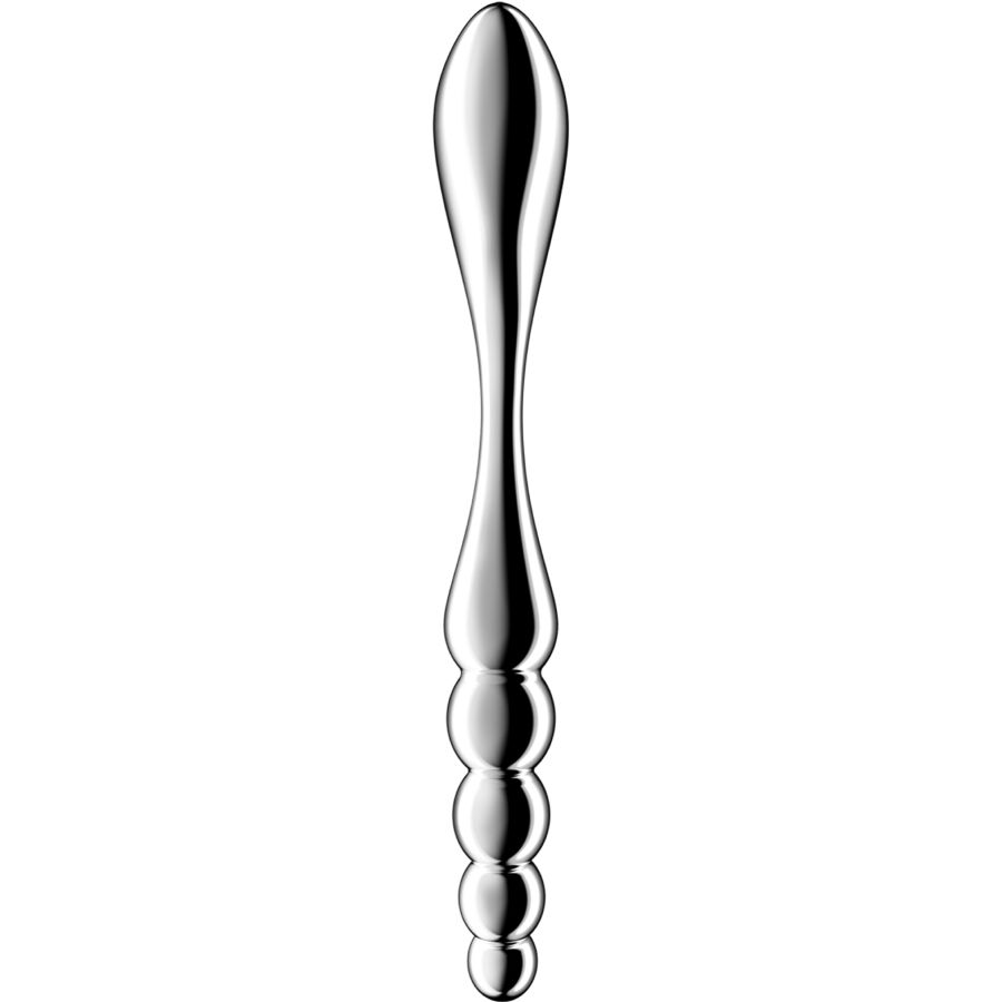 Star force 1 godemichet double en acier inoxydable – Satisfyer