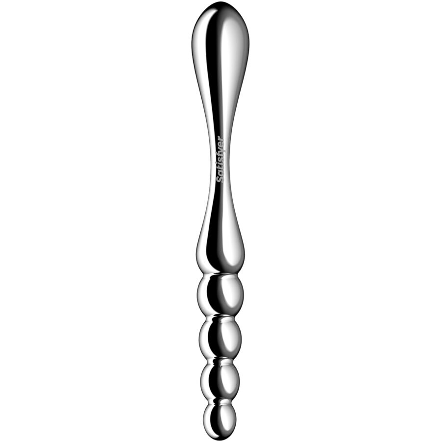 Star force 1 godemichet double en acier inoxydable – Satisfyer