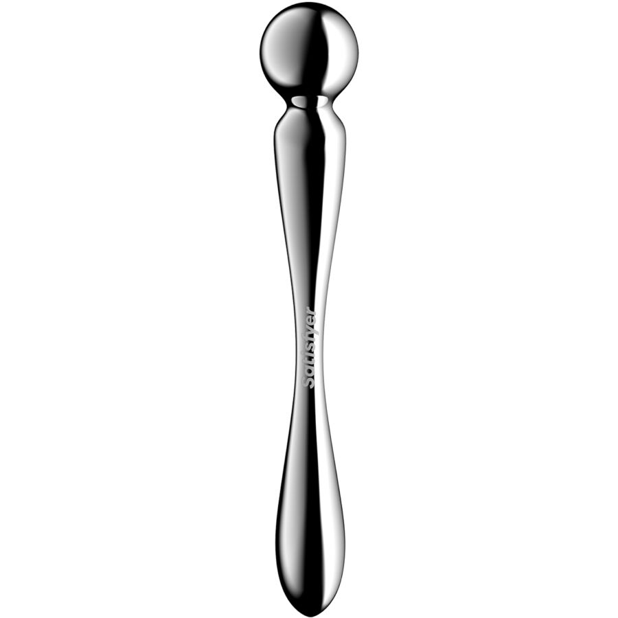 Star force 2 godemichet double en acier inoxydable – Satisfyer