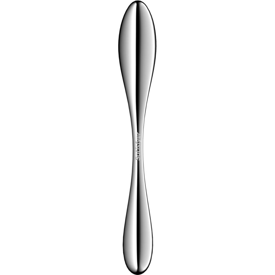 Star force 3 godemichet double en acier inoxydable – Satisfyer