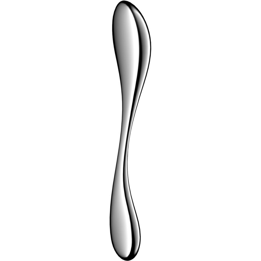 Star force 3 godemichet double en acier inoxydable – Satisfyer