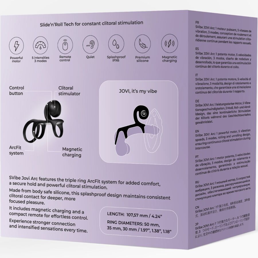 Jovi arc anneau de couple avec télécommande noir – Snail Vibe