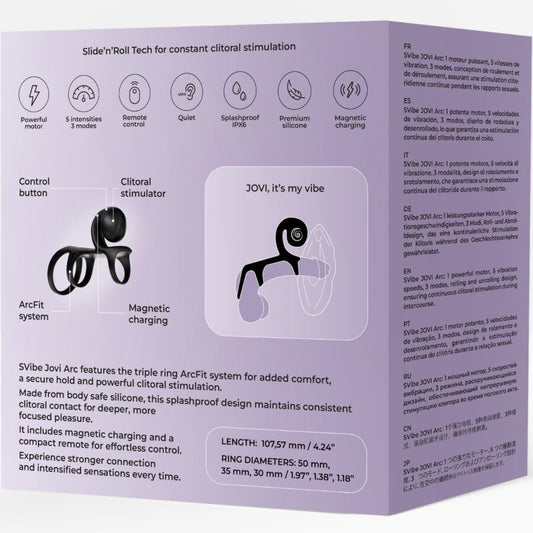 Jovi arc anneau de couple avec télécommande noir – Snail Vibe