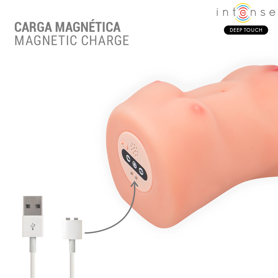 Vibrateur et masturbateur à succion catherine avec voix – Intense Deep Touch
