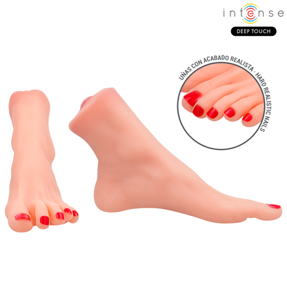 Masturbateur gabbie mastubador deux pièces en forme de pied – Intense Deep Touch