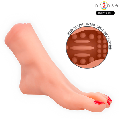 Masturbateur gabbie mastubador deux pièces en forme de pied – Intense Deep Touch