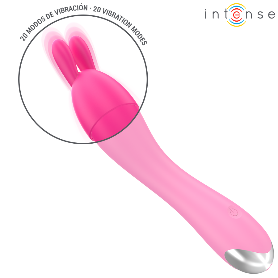 Vibrateur cher avec 20 modes de mouvements et embouts interchangeables – Intense