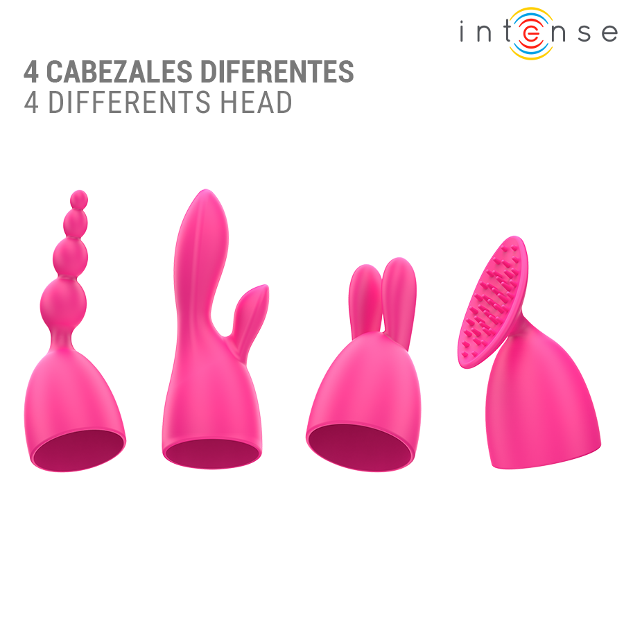 Vibrateur cher avec 20 modes de mouvements et embouts interchangeables – Intense