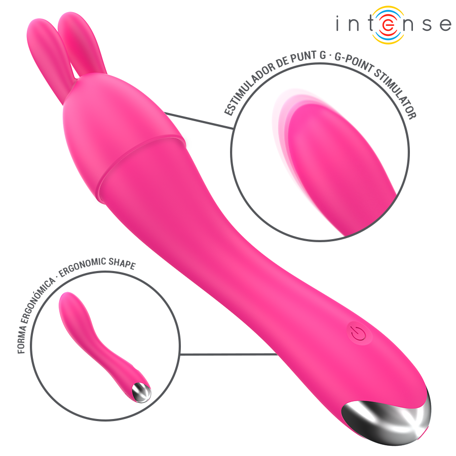 Vibrateur cher avec 20 modes de mouvements et embouts interchangeables – Intense