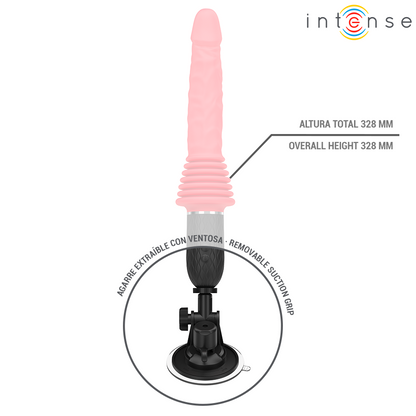 Vibrateur à poussée télécommandé cynthia avec chauffage – Intense